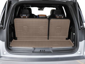 Ford Expedition Cargo Liners - Behind 3rd Row Seating - WeatherTech - SeatBack Cargo Liner HP - Tan - `21-`24