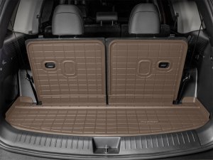 Hyundai Santa Fe Seatback Cargo Liner - Behind 3rd Row Seating - WeatherTech - HP - Tan - `24-`26