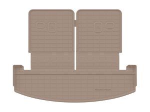 Hyundai Santa Fe Seatback Cargo Liner - Behind 3rd Row Seating - WeatherTech - HP - Tan - `24-`26