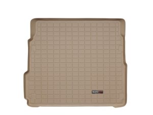 Cadillac CTS Cargo Liner - Behind 2nd Row Seating - WeatherTech - Raised Lip, Textured Finish - Tan - `10-`13