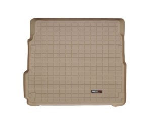 Cadillac CTS Cargo Liner - Behind 2nd Row Seating - WeatherTech - Raised Lip, Textured Finish - Tan - `10-`13