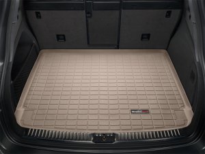 Porsche Cayenne Cargo Liner - WeatherTech - Raised Lip - Tan - `11-`27 Porsche Cayenne Cargo Liner - WeatherTech - Raised Lip - Tan - `11-`27