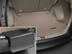 Honda CR-V Cargo Liner - WeatherTech - with Bumper Protector - Tan - `12-`27 Honda CR-V Cargo Liner - WeatherTech - with Bumper Protector - Tan - `12-`27
