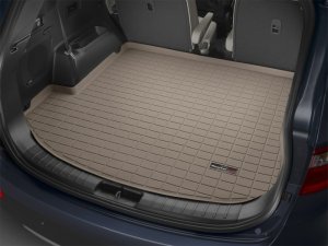 Hyundai Santa Fe Cargo Liner - WeatherTech - Raised Lip - Tan - `13-`27