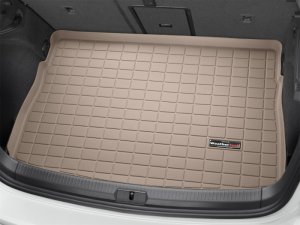 Volkswagen Golf Cargo Liner - Behind 2nd Row Seating - WeatherTech - Raised Lip, Custom Blended TPO - Tan - `15-`27