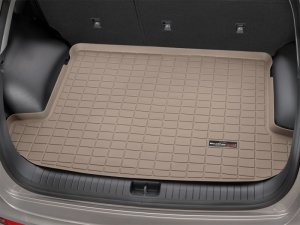 Kia Sportage Cargo Liner - Rear - WeatherTech - Raised Lip Textured Finish - Tan - `17-`27
