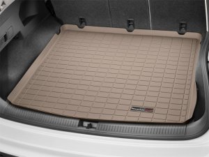 Volkswagen Tiguan Cargo Liner - Rear - WeatherTech - Raised Lip - Tan - `18-`27