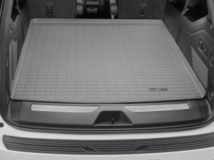 GMC Yukon Denali XL Cargo Liner - Behind 2nd Row Seating - WeatherTech - Proprietary Custom Blended TPO - Grey - `21-`27