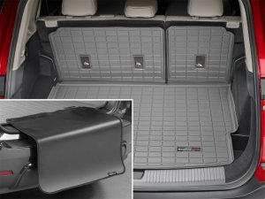 Nissan Rogue Cargo Liner with Bumper Protector - Rear - WeatherTech - WeatherTech - Grey - `21-`27 Nissan Rogue Cargo Liner with Bumper Protector - Rear - WeatherTech - WeatherTech - Grey - `21-`27
