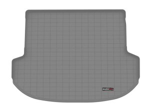 Hyundai Santa Fe Cargo Liner - Rear - WeatherTech - Raised Lip - Grey - `21-`27