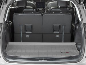 Jeep Grand Cherokee L Cargo Liner - Behind 3rd Row - WeatherTech - Raised Lip, Textured Finish - Grey - `21-`27
