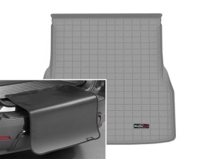 Mercedes-Benz EQS Cargo Liner - WeatherTech - w/Bumper Protector - Grey - `22-`25