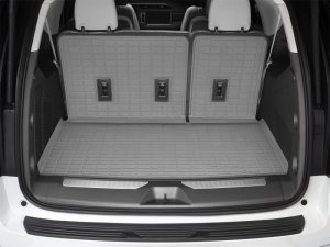 Hyundai Telluride Cargo Liner - Behind 3rd Row Seating - WeatherTech - SeatBack Cargo Liner HP w/Bumper Protector - Grey - `20-`25