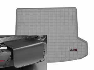 Acura ZDX Cargo Liner w/Bumper Protector - WeatherTech - Grey - 2024+ Acura ZDX Cargo Liner w/Bumper Protector - WeatherTech - Grey - 2024+