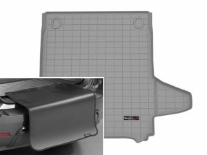 Porsche Panamera E-Hybrid Cargo Liner w/Bumper Protector - WeatherTech - Grey - `25-`26