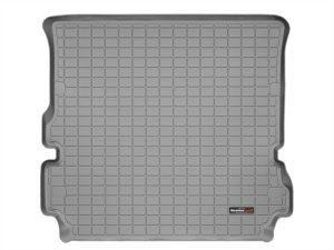 Land Rover LR3 Cargo Liner - Cargo Area (Behind 2nd Row) - WeatherTech - Custom-Fit TPO, Raised Lip, Textured Finish - Grey - `05-`09