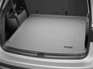Volkswagen Atlas Cargo Liner - Rear - WeatherTech - Raised Lip Texture - Grey - `18-`27