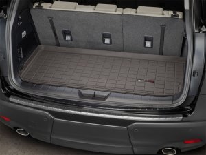 Subaru Ascent Cargo Liner - Behind 3rd Row Seating - WeatherTech - Raised Lip - Cocoa - `19-`27