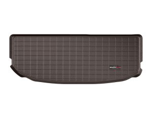 Hyundai Palisade Cargo Liner - Rear - WeatherTech - Raised Lip, Textured Finish - Cocoa - `20-`27