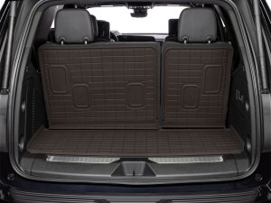 Cadillac Escalade Cargo Liner - Behind 3rd Row Seating - WeatherTech - SeatBack Cargo Liner HP - Cocoa - `21-`26