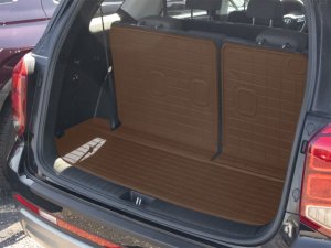 Hyundai Palisade Cargo Liners - Behind 2nd Row Seating - WeatherTech - SeatBack Cargo Liner HP - Cocoa - `20-`25