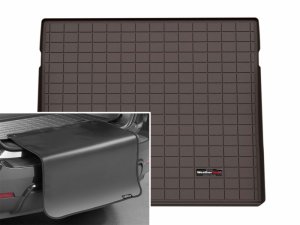 Porsche Macan Cargo Liner - Behind 2nd Row Seating - WeatherTech - w/Bumper Protector - Cocoa - `24-`26 Porsche Macan Cargo Liner - Behind 2nd Row Seating - WeatherTech - w/Bumper Protector - Cocoa - `24-`26
