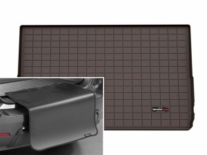 Ford Expedition Max Cargo Liner w/Bumper Protector - Behind 3rd Row Seating - WeatherTech - Cocoa - `25-`26
