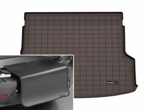 Subaru Forester Hybrid Cargo Liner w/Bumper Protector - Behind 3rd Row - WeatherTech - Cocoa - `25-`26