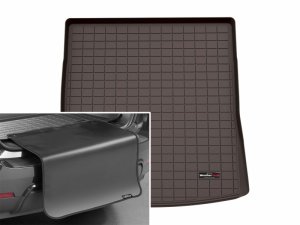 Cadillac Vistiq Cargo Liner w/Bumper Protector - WeatherTech - Cocoa - 2026+ Cadillac Vistiq Cargo Liner w/Bumper Protector - WeatherTech - Cocoa - 2026+