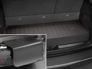 GMC Yukon Cargo Liner - Behind 3rd Row - WeatherTech - With Bumper Protector - Cocoa - `15-`27