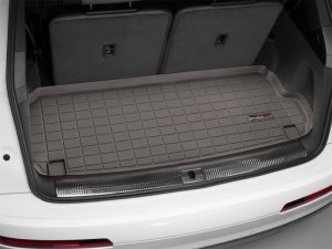 Audi Q7 Cargo Liner - Behind 3rd Row Seating - WeatherTech - Cocoa - `17-`27
