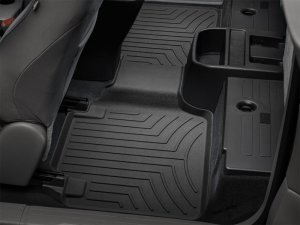 Toyota Tacoma Floor Mats - Rear - WeatherTech - FloorLiner HP - Black - `18-`27