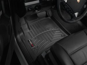 Porsche Cayenne FloorLiner - Front - WeatherTech - DigitalFit - Black - `03-`10