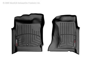 Dodge Durango FloorLiner - Front - WeatherTech - DigitalFit - Black - `01-`03