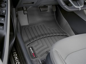 Hyundai Ioniq FloorLiner - Front - WeatherTech - DigitalFit - Black - `17-`27