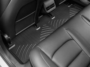 Tesla Model 3 FloorLiner - Rear - WeatherTech - DigitalFit - Black - `17-`27
