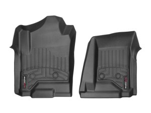GMC Sierra FloorLiner - Front - WeatherTech - DigitalFit - Black - `15-`27