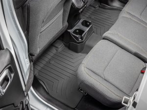 Jeep Gladiator Floor Mat Set - Rear - WeatherTech - FloorLiner HP - Black - `20-`27