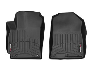 Hyundai Kona Floor Mats - Front - WeatherTech - FloorLiner DigitalFit - Black - `18-`27