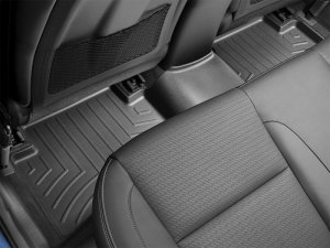 Hyundai Kona FloorLiner - Rear - WeatherTech - DigitalFit - Black - `18-`27