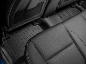 Hyundai Kona Floor Mat Set - Rear - WeatherTech - FloorLiner HP - Black - `18-`27