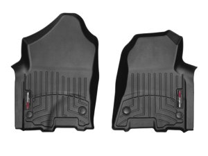 Dodge Ram FloorLiner - Front - WeatherTech - DigitalFit - Black - `19-`27