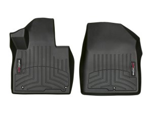 Hyundai Santa Fe FloorLiner - Front - WeatherTech - DigitalFit - Black - `19-`27