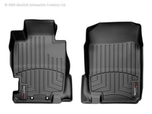 Acura TL Floor Mats - Front - WeatherTech - FloorLiner DigitalFit - Black - `04-`08