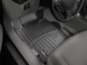 Acura TL Floor Mats - Front - WeatherTech - FloorLiner DigitalFit - Black - `04-`08