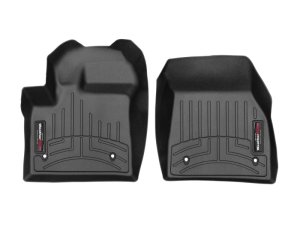 Land Rover Range Rover Evoque Floor Liners - Front - WeatherTech - FloorLiner DigitalFit - Black - `20-`27