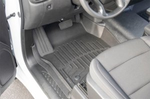 Chevrolet Silverado Floor Mat Set - Front - WeatherTech - FloorLiner HP - Black - `19-`26