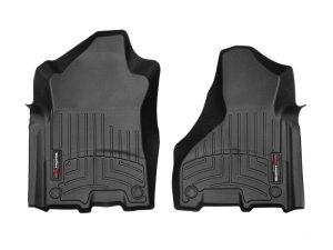 RAM 3500 Floor Mats - Front - WeatherTech - FloorLiner DigitalFit - Black - `19-`27