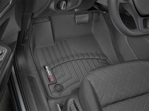 Volkswagen Atlas FloorLiner - Front - WeatherTech - DigitalFit - Black - `19-`27