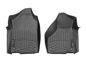 Dodge Ram 3500 FloorLiner - Front - WeatherTech - DigitalFit - Black - `19-`27